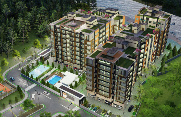 Golden View- Aerial View - Night Time-2